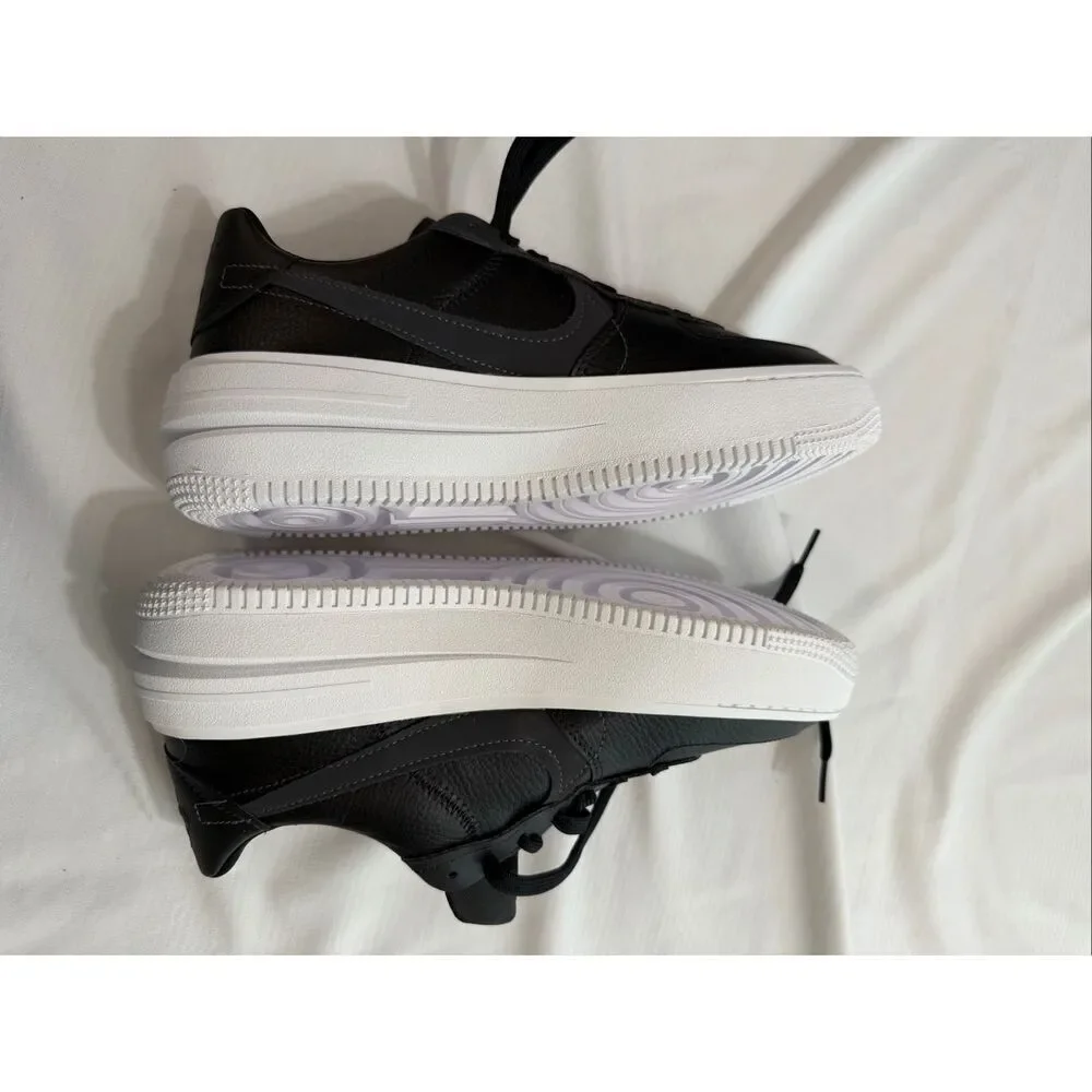 Nike Air Force One 1 I AF1 Platform Low Black Anthracite White DJ9946 001 Size 9
